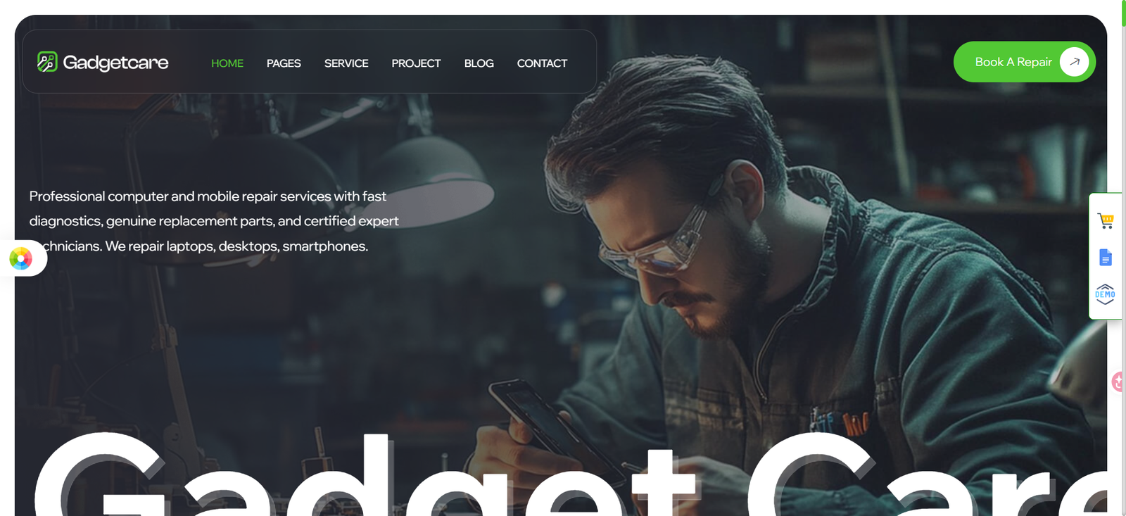 Gadgetcare – Phone & Device Repair WordPress Theme